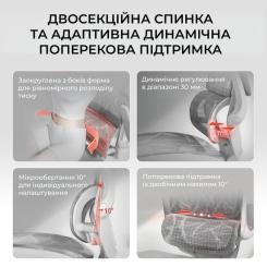 Офисное кресло Sihoo M59AS Mesh Gray Фото 10