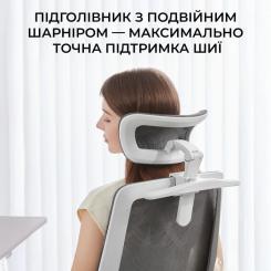 Офисное кресло Sihoo M59AS Mesh Gray Фото 11