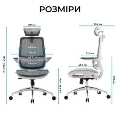 Офисное кресло Sihoo M59AS Mesh Gray Фото 13