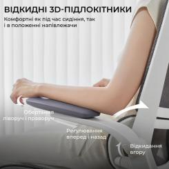 Офисное кресло Sihoo M59AS Mesh Gray Фото 8