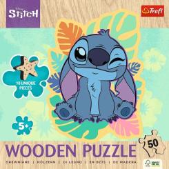 Пазл Trefl Wooden Lilo&Stitch Счастливый Стич, 50 элементов Фото 2
