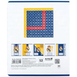 Тетрадь Kite Real Madrid, 12 аркушів, клітинка Фото 8