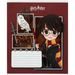 Тетрадь Kite Harry Potter, 12 аркушів, коса лінія Фото 1