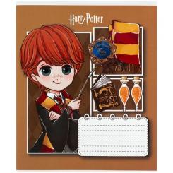 Тетрадь Kite Harry Potter, 12 аркушів, коса лінія Фото 5