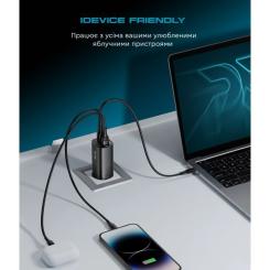 Зарядное устройство Armorstandart 2xUSB-C + 1xUSB 67W GaN black Фото 10