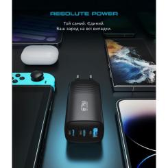 Зарядное устройство Armorstandart 2xUSB-C + 1xUSB 67W GaN black Фото 4