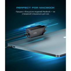 Зарядное устройство Armorstandart 2xUSB-C + 1xUSB 67W GaN black Фото 6