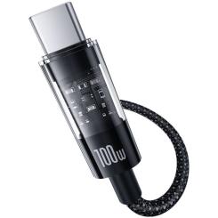 Дата кабель Baseus USB-C to USB-C 1.0m 100W black Фото 2