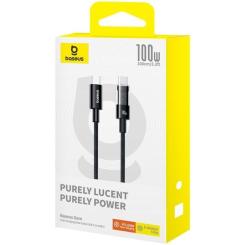 Дата кабель Baseus USB-C to USB-C 1.0m 100W black Фото 6