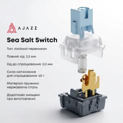 Клавиатура Ajazz AK820 Sea Salt Switch RGB USB-C UA White Фото 9