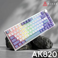 Клавиатура Ajazz AK820 Sea Salt Switch RGB USB-C UA White Фото 5