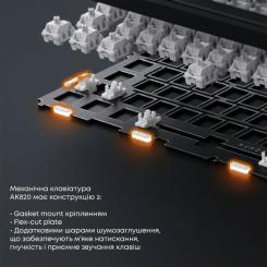 Клавиатура Ajazz AK820 Sea Salt Switch RGB USB-C UA White Фото 8