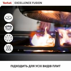 Сковорода Tefal Excellence Fusion,24см, чорний Фото 7