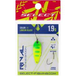 Блесна Select Rival 1.9g 30mm 11 LimeON Black Фото 1