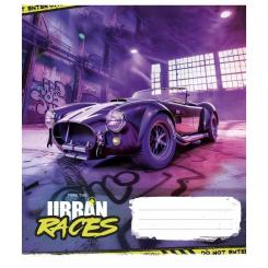 Тетрадь Школярик Time the urban races 48 аркушів клітинка Фото