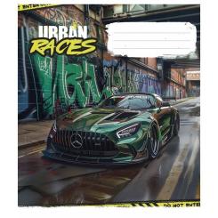 Тетрадь Школярик Time the urban races 48 аркушів клітинка Фото 2