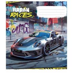 Тетрадь Школярик Time the urban races 48 аркушів клітинка Фото 3