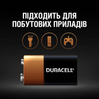 Батарейка Duracell 9V лужна 1шт. в упаковці Фото 4