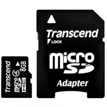 Карта памяти Transcend 8Gb microSDHC class 4 Фото