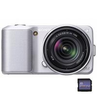 Цифровой фотоаппарат Sony NEX-3 + объектив 18-55mm KIT silve Фото