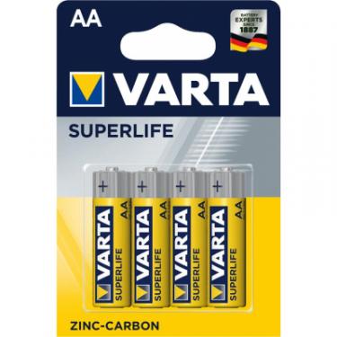 Батарейка Varta AA SUPERLIFE Zinc-Carbon R6 * 4 Фото