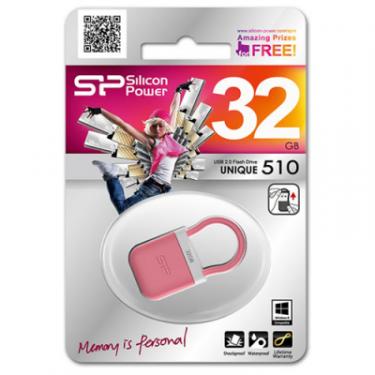 USB флеш накопитель Silicon Power 32Gb Unique 510 pink Фото 3