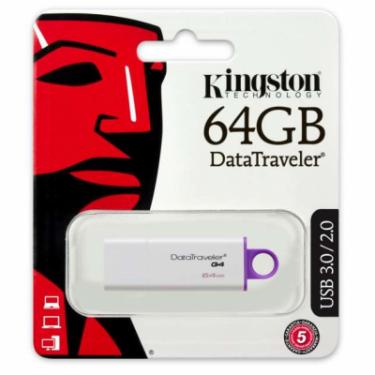 USB флеш накопитель Kingston 64Gb DataTraveler Generation 4 Фото 2