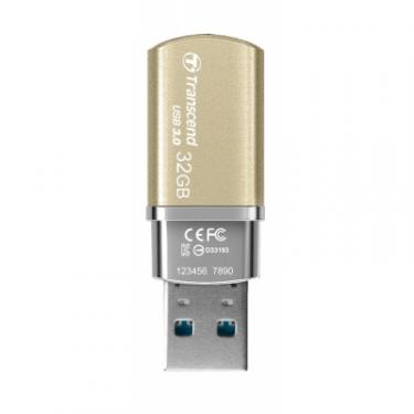 USB флеш накопитель Transcend JetFlash 820, Gold Plating, USB 3.0 Фото 1