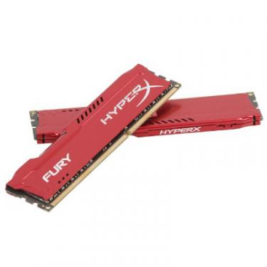 Модуль памяти для компьютера Kingston Fury (ex.HyperX) DDR3 16Gb (2x8GB) 1600 MHz HyperX Fury Red Фото 3