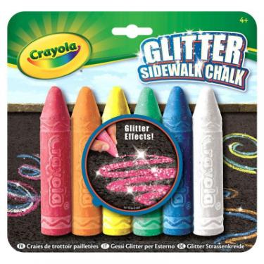 Набор для творчества Crayola Мел для рисования на асфальте с блестящиим эффекто Фото