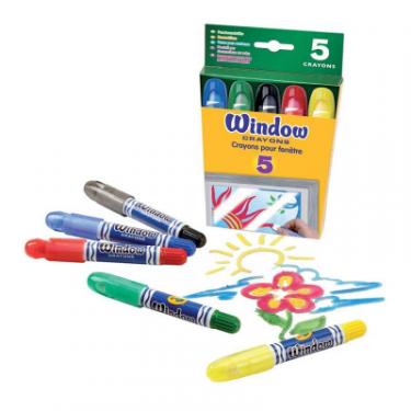 Набор для творчества Crayola 5 восковых мелков для рисования на стекле Фото