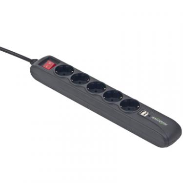 Сетевой фильтр питания EnerGenie SPG5-U-5 Power strip with USB charger, 5 sockets, Фото 1