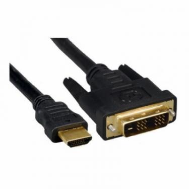 Кабель мультимедийный Cablexpert HDMI to DVI 18+1pin M, 1.8m Фото 1
