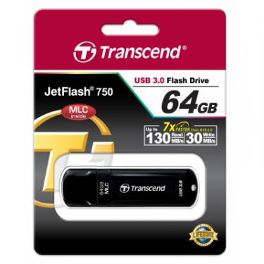 USB флеш накопитель Transcend 64GB JetFlash 750 USB 3.0 Фото 4