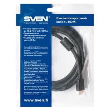 Кабель мультимедийный Sven HDMI to HDMI 3.0m Фото 2