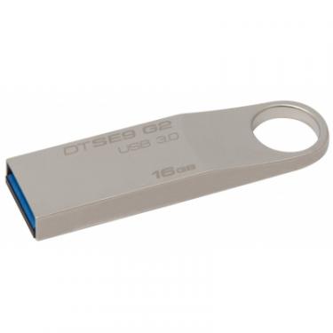 USB флеш накопитель Kingston 16GB DataTraveler SE9 G2 Metal Silver USB 3.0 Фото 2