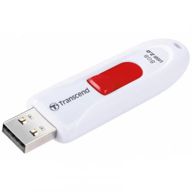 USB флеш накопитель Transcend 8Gb JetFlash 590 White USB 2.0 Фото 3