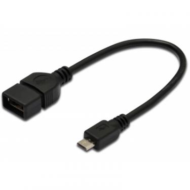Дата кабель Digitus OTG USB 2.0 AF to Micro 5P 0.2m Фото