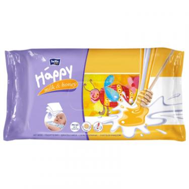 Детские влажные салфетки Bella Baby Happy Milk & Honey 64 шт Фото