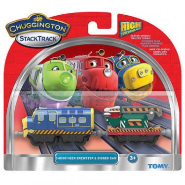 Интерактивная игрушка Tomy Chuggington Брюстер с вагоном-экскаватором Фото