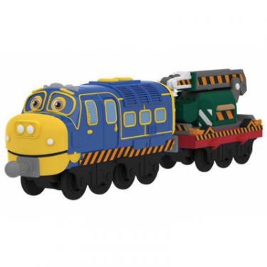 Интерактивная игрушка Tomy Chuggington Брюстер с вагоном-экскаватором Фото 1
