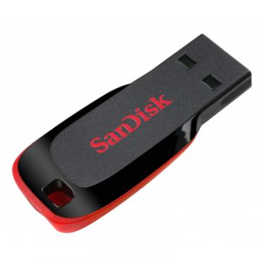 USB флеш накопитель SanDisk 64GB Cruzer Blade Black/red USB 2.0 Фото 1