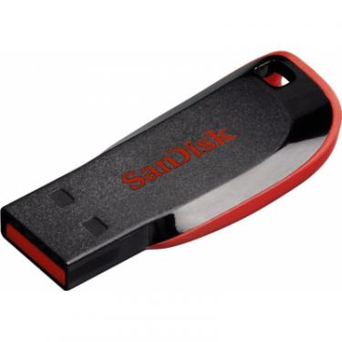 USB флеш накопитель SanDisk 64GB Cruzer Blade Black/red USB 2.0 Фото 2