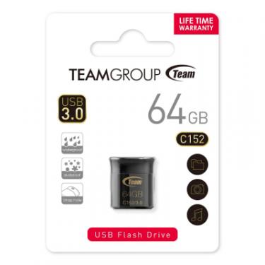 USB флеш накопитель Team 64GB C152 Black USB3.0 Фото 1