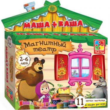 Настольная игра Vladi Toys Магнитный театр Маша и Медведь Маша + каша Фото