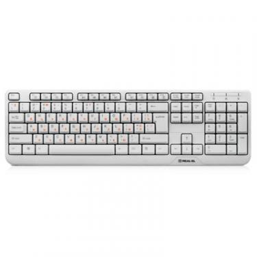 Клавиатура REAL-EL 500 Standard, USB, white Фото