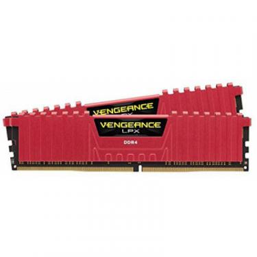 Модуль памяти для компьютера Corsair DDR4 16GB (2x8GB) 2400 MHz Vengeance LPX Red Фото 1