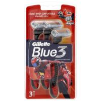 Бритва Gillette одноразовые Blue 3 Red (3 шт Фото