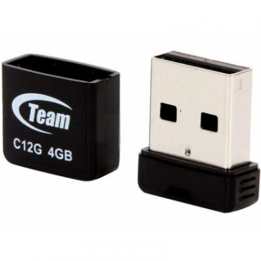 USB флеш накопитель Team 4GB C12G Black USB 2.0 Фото 1