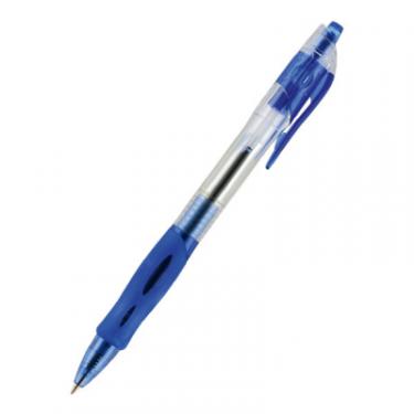 Ручка шариковая Axent retractable Comfort, blue (polybag), 1шт Фото